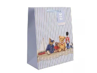 Macik diótörő figurával ajándéktasak - 26 x 32 cm