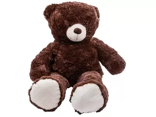 Mackó plüssfigura - 80 cm, sötétbarna 