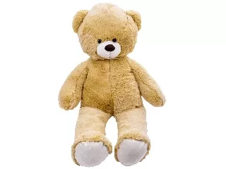 Mackó plüssfigura - 80 cm, világosbarna 