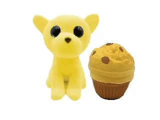 Magic muffins - kifordítható plüss figurák Pöttyös Lemon 