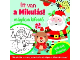Mágikus kifestő ajándék ecsettel - Itt van a Mikulás!