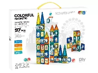 Mágneses építő és golyófuttató 97 db