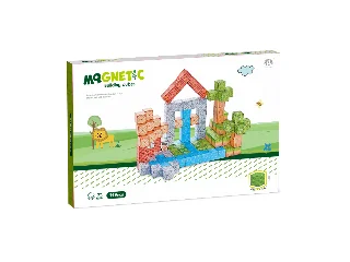 Mágneses építőkockák - szafari 119 db /cs