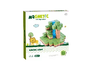 Mágneses építőkockák - szafari 64 db /cs