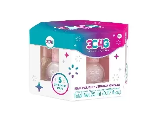 Make it real 3c4g pink & arany kollekció, körömlakk hatszög 5db-os