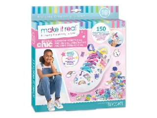 Make It Real: Sticker Chic cipődíszítő szett - A szivárványos út divatja