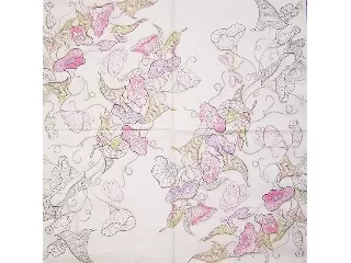 Maki 33*33 cm 20db/cs - Virágok pillangóval