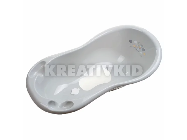 MALTEX Babakád Zebra 100 cm leeresztö dugóval és csúszásmentes alátéttel - grey