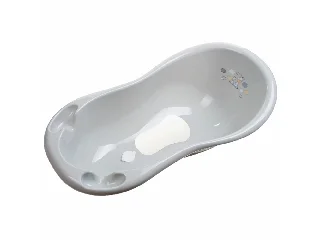 MALTEX Babakád Zebra 100 cm leeresztö dugóval és csúszásmentes alátéttel - grey