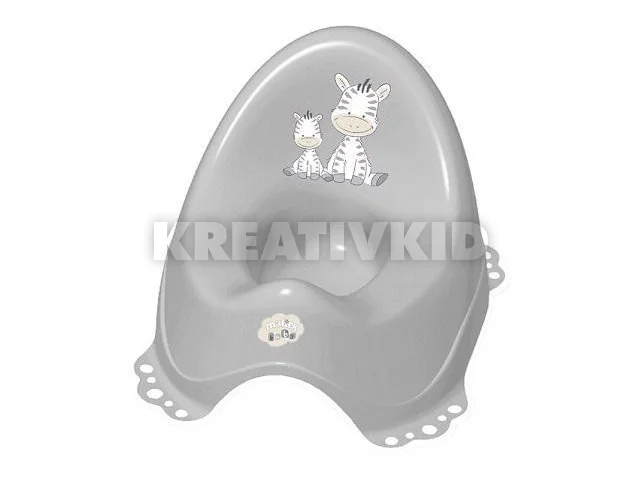 Maltex Csúszásmentes bili dallamokkal, zebra, grey