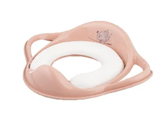Maltex Puha WC szűkítő fogantyúval, elefánt, Minimal, peach rose