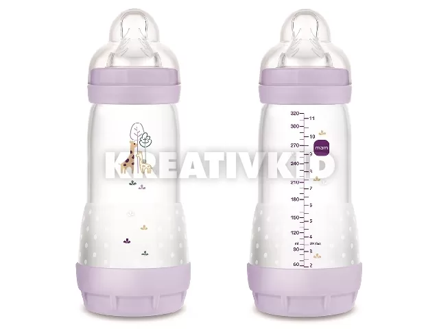 MAM cumisüveg Anti-Colic Matt 320ml lányos