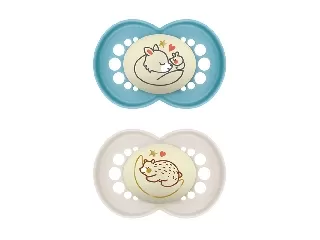 MAM játszócumi Original Night szilikon 16hó dupla fiú