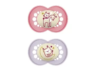 MAM játszócumi Original Night szilikon 16hó dupla lány