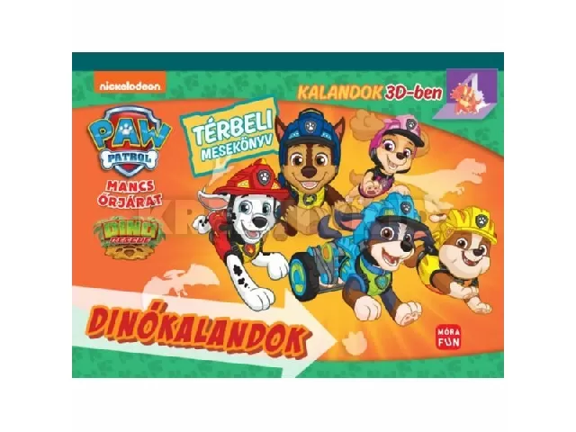 Mancs Őrjárat - Dinókalandok - Térbeli mesekönyv