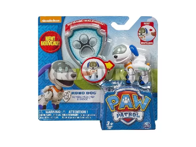 Mancs őrjárat - Robokuty figura és jelvény