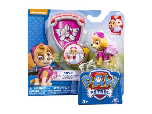 Mancs őrjárat - Skye figura és jelvény