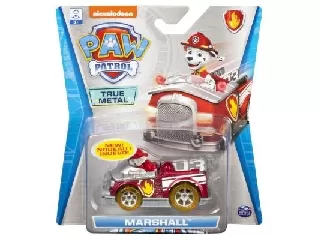 Mancs Őrjárat fém kisautó Marshall - sárga kerekekkel