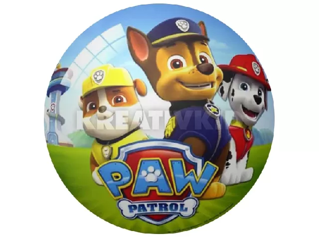 Mancs őrjárat gumilabda - kék, 14 cm