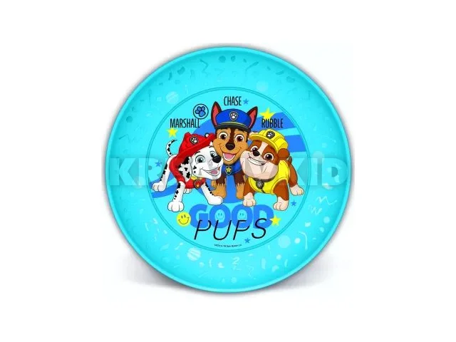 Mancs őrjárat: Joy műanyag lapostányér, kék