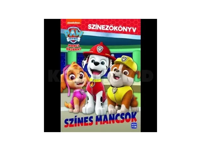 Mancs Őrjárat: Színes mancsok - Színezőkönyv