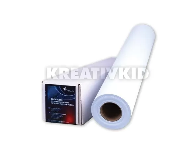 Másolópapír, tekercses, A0, 841 mm x 50 m x 50 mm, 80 g, VICTORIA PAPER