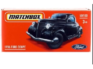 Matchbox autó papírcsomagban 1936 Ford Coupe