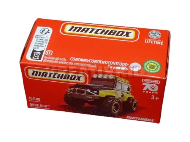 Matchbox autó papírcsomagban Dune Dog