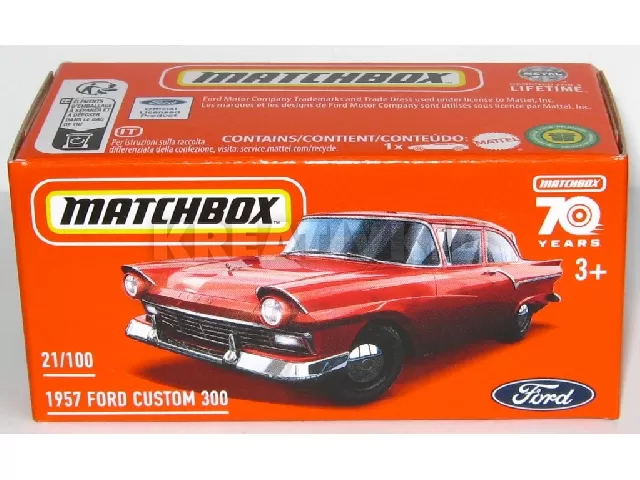 Matchbox autó papírcsomagban 1957 Ford Custom 300