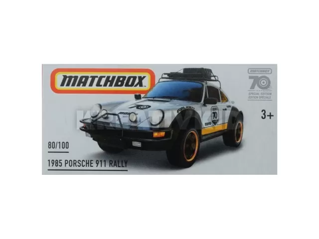 Matchbox autó papírcsomagban Special Edition 1985 Porsche 911 Rally