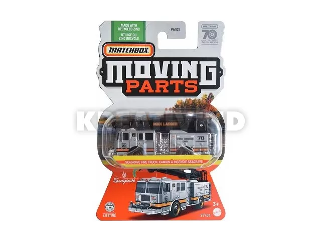 Matchbox nyitható kisautó Seagrave Fire Truck szürke