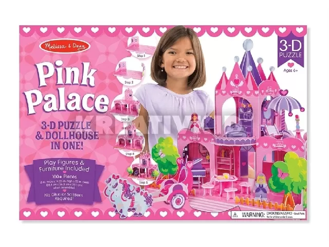 M&D - 3D Puzzle - Pink palota