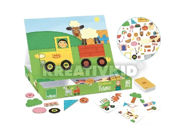 M&D - Fa készségfejlesztő játék - Mágneses farm készlet