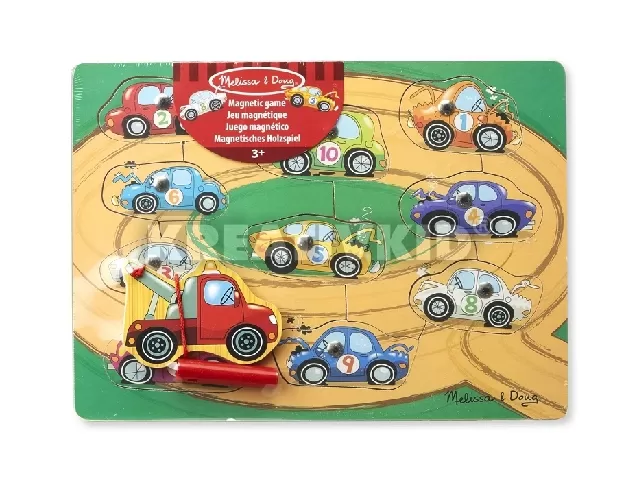 M&D - Fa készségfejlesztő játék - Mágneses roncsderby