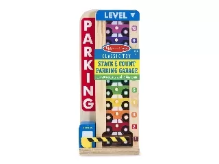 M&D - Fa készségfejlesztő játék - Színes-számos autós parkolótorony