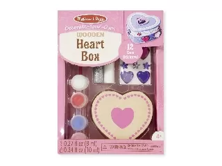 M&D - Kreatív játék - Fa doboz díszítés - Szív