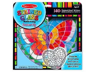 M&D - Kreatív játék - Ólomüveg képkészítő készlet: Pillangó