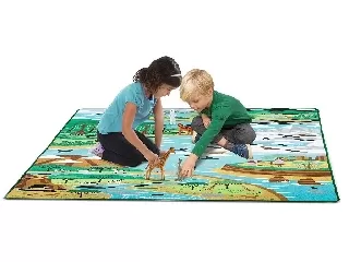 M&D játszószőnyeg 200x150 cm , állatok élőhelyei