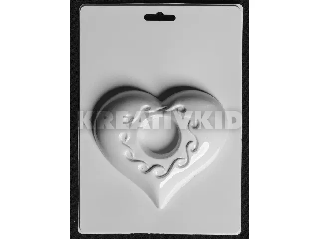 Mécsestartó szív öntőforma