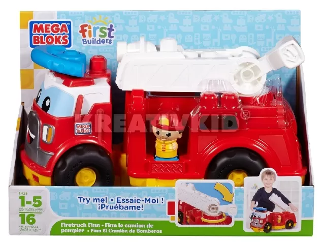 Mega Bloks Finn a tűzoltó autó építő szett