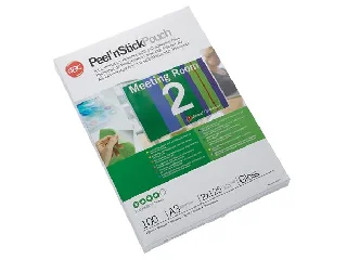 Meleglamináló fólia, 125 mikron, A3, fényes, öntapadó, GBC