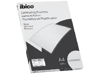 Meleglamináló fólia, 125 mikron, A4, fényes, IBICO 