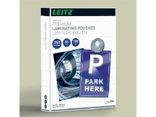 Meleglamináló fólia, 250 mikron, A4, fényes, UDT technológiával, LEITZ 