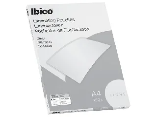 Meleglamináló fólia, 80 mikron, A4, fényes, IBICO 