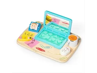 Melissa & Doug bébijáték, Fa asztali laptop kiegészítőkkel