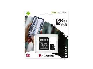 Memóriakártya, microSDXC, 128GB, CL10/UHS-I/U1/V10/A1, adapter, KINGSTON 