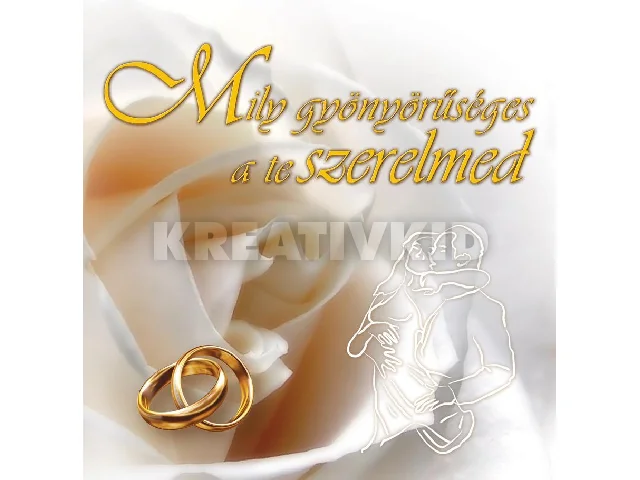 MILY GYÖNYÖRŰSÉGES A TE SZERELMED - FEHÉR (HÁZASSÁGKÖTÉSHEZ)