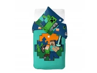 Minecraft: alex és Steve ágyneműhuzat garnitúra - 140 x 200 cm