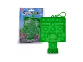 Minecraft Bubblerz mini Pop It figura, zöld