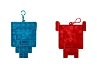 Minecraft Bubblerz mini Pop It figura, piros